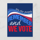 我々は人々を覚え、投票する ポストカード (正面)