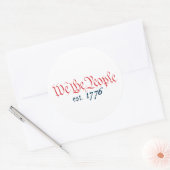 我々は人々を選ぶ。1776 ラウンドシール (封筒)