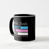 我々は人形保護LGBTトランスジェンダー マグカップ (正面左)