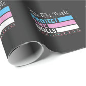 我々は人形保護LGBTトランスジェンダー ラッピングペーパー (ロールコーナー)