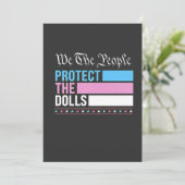 我々は人形保護LGBTトランスジェンダー 招待状 (スタンド正面)