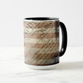 我々は人民のヴィンテージのアメリカ国旗 マグカップ (正面右)