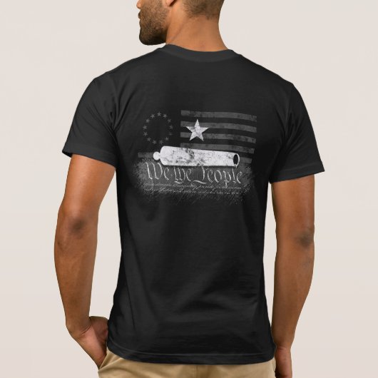 我々は人民ベッツィ・ロスCCヴィンテージアメリカ国旗 Tシャツ (裏面)