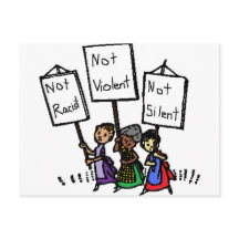 我々は人種差別主義者でも暴力でもな静かい！