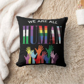 我々は人間の手カラフル装飾用クッション クッション (ブランケット)