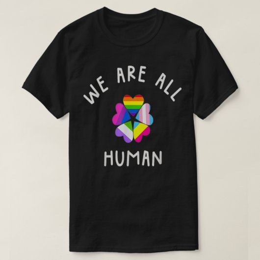 我々は人間のLGBTQである Tシャツ (デザイン正面)
