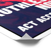 我々は今は無慈悲だ – それに従って行動ユニセックスtし ポスター (角)