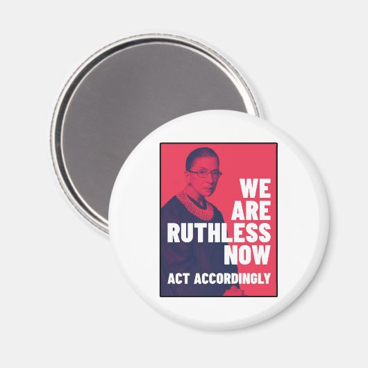 我々は今は無慈悲だ – それに従って行動ユニセックスtし マグネット (正面/裏面)