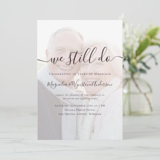 我々は今も一度に全ての写真の誓いを更新する 招待状 (スタンド正面)