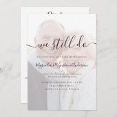 我々は今も一度に全ての写真の誓いを更新する 招待状 (正面/裏面)