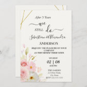 我々は今も更新記念日結婚を行っている 招待状 (正面/裏面)