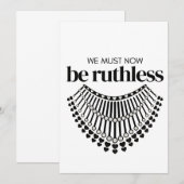 我々は今や非弁義的な民主党員に無慈悲でなければならない 招待状 (正面/裏面)