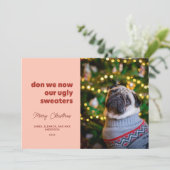 我々は今、我々の醜いセーター赤とピンク シーズンカード (スタンド正面)