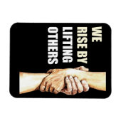 我々は他の人を持ち上げることによって立ち上がる:クリスチャンやる気を起こさせる マグネット (横)