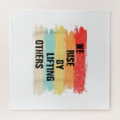 我々は他の引用文を持ち上げて立ち上やる気を起こさせるがる ジグソーパズル (横)