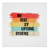 我々は他の引用文を持ち上げて立ち上やる気を起こさせるがる ポスター (正面)