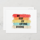 我々は他の引用文を持ち上げて立ち上やる気を起こさせるがる ポストカード (正面/裏面)