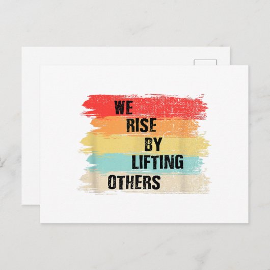 我々は他の引用文を持ち上げて立ち上やる気を起こさせるがる ポストカード (正面/裏面)