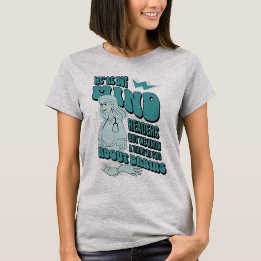 我々は何か二つのニューロナース神経学の愛を知っている Tシャツ (正面)