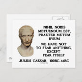 我々は何も恐れてはいけない，それ自体を恐れる以外 ポストカード (正面/裏面)