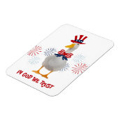 我々は信じて愛国的なアヒル マグネット (左側)