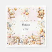 我々は信じ心底よ王室のり、幼児ベアー子供の誕生日 スタンダードランチョンナプキン (正面)