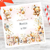 我々は信じ心底よ王室のり、幼児ベアー子供の誕生日 スタンダードランチョンナプキン