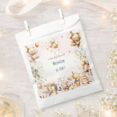 我々は信じ心底よ王室のり、幼児ベアー子供の誕生日 フェイバーバッグ (クリップ留めされた状態)