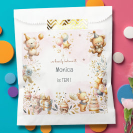 我々は信じ心底よ王室のり、幼児ベアー子供の誕生日 フェイバーバッグ