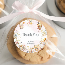 我々は信じ心底よ王室のり、幼児ベアー子供の誕生日 ラウンドシール