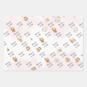 我々は信じ心底よ王室のり、幼児ベアー子供の誕生日 ラッピングペーパーシート (正面3)