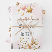 我々は信じ心底よ王室のり、幼児ベアー子供の誕生日 ラッピングペーパーシート (インサイチュ)