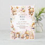 我々は信じ心底よ王室のり、幼児ベアー子供の誕生日 招待状 (スタンド正面)