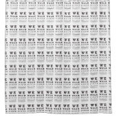 我々は信仰ではなく光景引用文バスルームで歩く シャワーカーテン (正面)