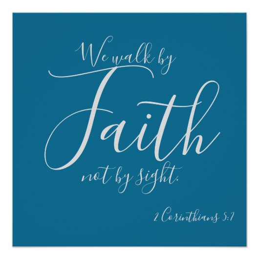 我々は信仰によって歩む ポスター (正面)