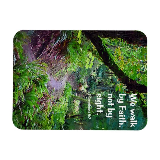 我々は信仰によって歩む マグネット (横)