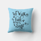 我々は信仰に従って歩く クッション (裏面)
