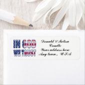 我々は信頼している ラベル (インサイチュ)