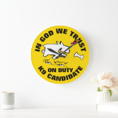 我々は信頼している ラージ壁時計 (ホーム)