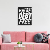 我々は借金がない！ キャンバスプリント (インサイチュ (リビング))