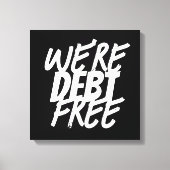 我々は借金がない！ キャンバスプリント (正面)