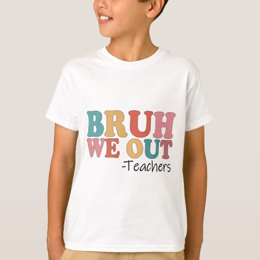 我々は先生幸せな学校の最後の日レトロVin Tシャツ (正面)
