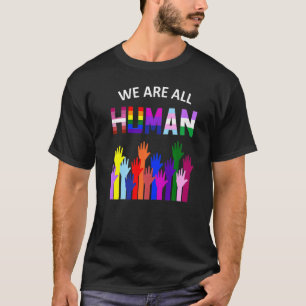 我々は全ての人間LGBTゲイ権利プライド同盟 Tシャツ
