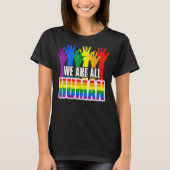 我々は全ての人間Lgbtゲイ権利プライドAlly Lgbtq Tシャツ (正面)