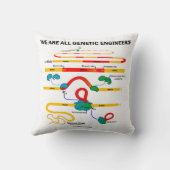 我々は全ての遺伝学技術者RNAスプライシングユーモア クッション (裏面)