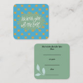 我々は全てをよ最高のく望ん: ノートカード (正面/裏面)