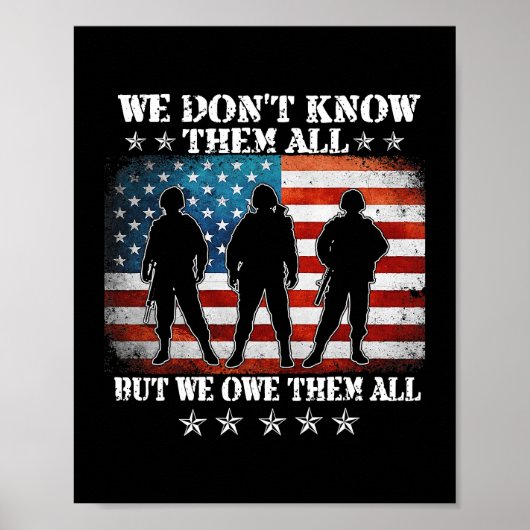 我々は全てを知らないが我々は全ての退役軍人を負う ポスター (正面)