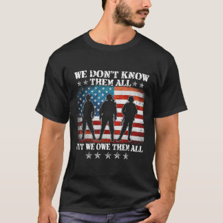 我々は全てを知らないが我々は全ての退役軍人を負う Tシャツ
