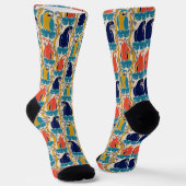 我々は全てマaws熱帯鳥パターンのためのCaw ソックス (傾斜あり)