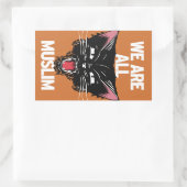 我々は全てムスリムのステッカーだ 長方形シール (バッグ)